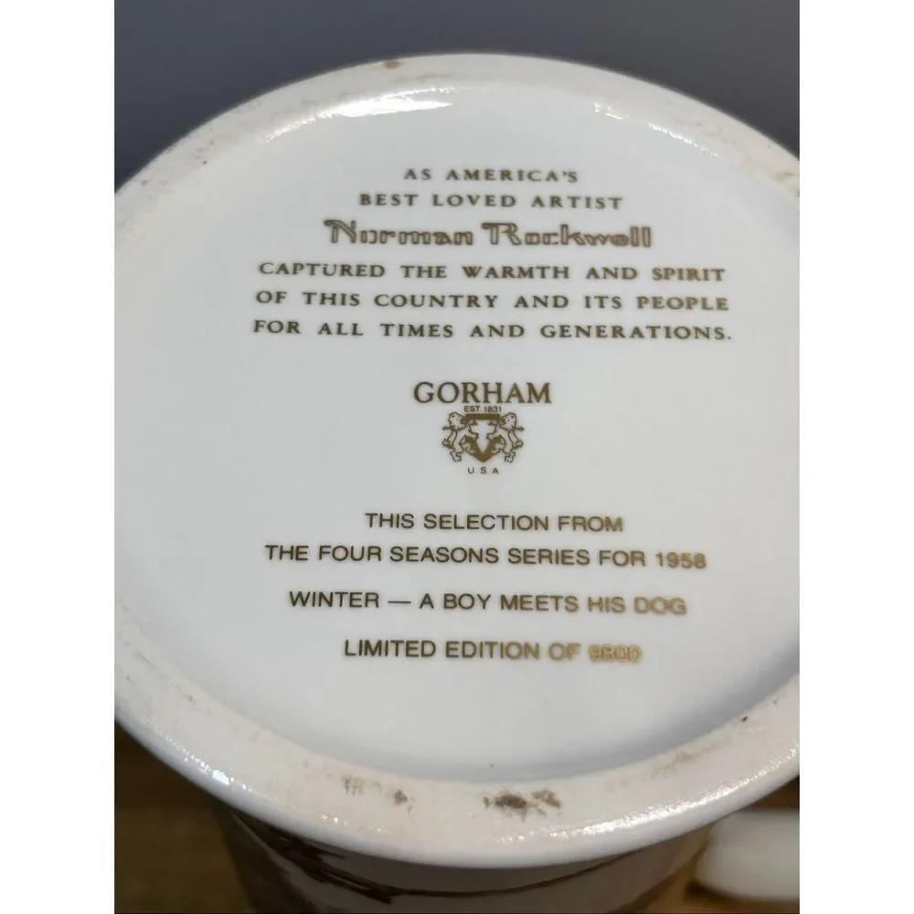 Vintage Gorham Stein Norman Rockwell's 